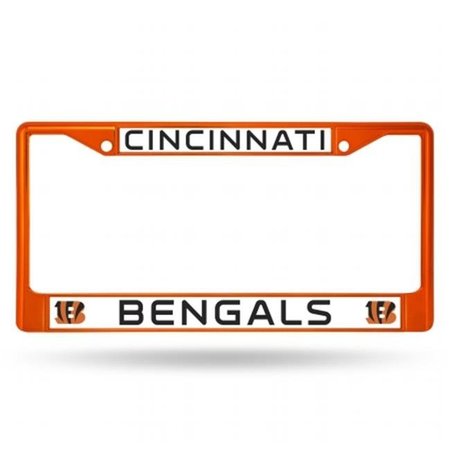 RICO INDUSTRIES Cincinnati Bengals License Plate Frame Metal Orange 9474696529